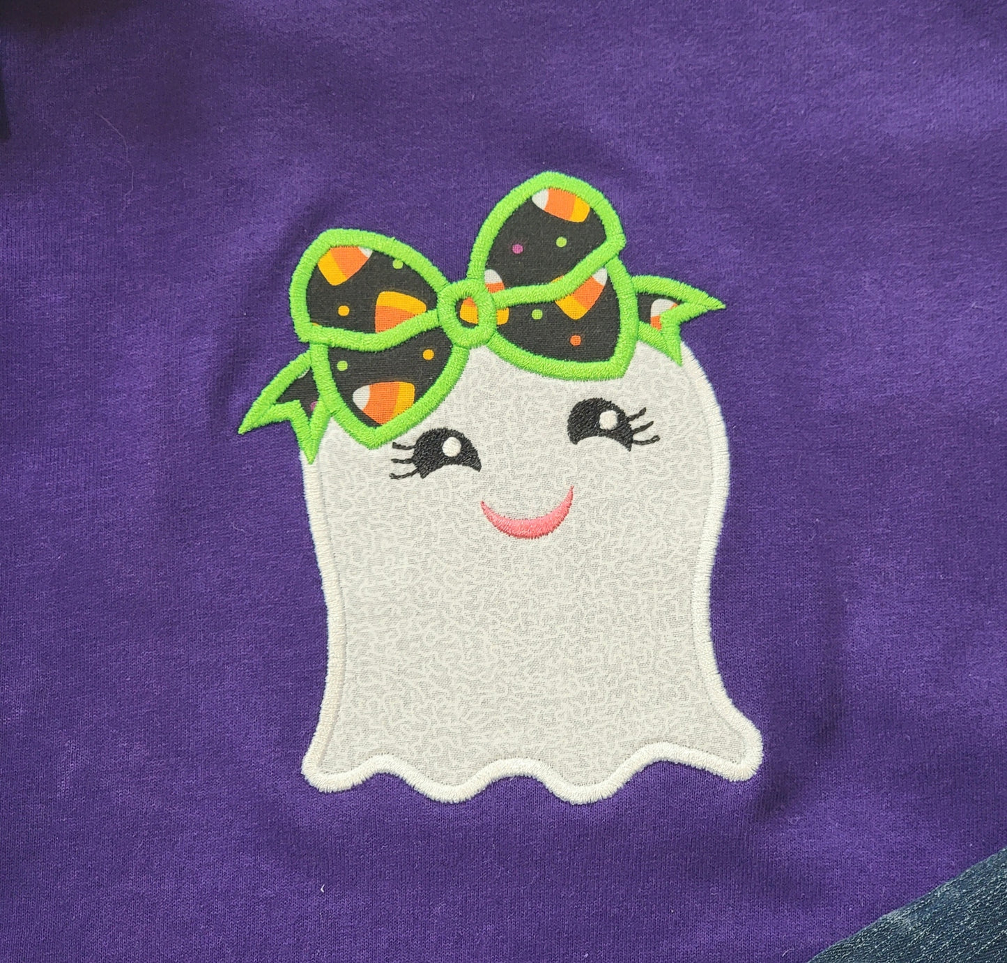 Halloween Toddler T Shirt | Girl Ghost | Applique image 1