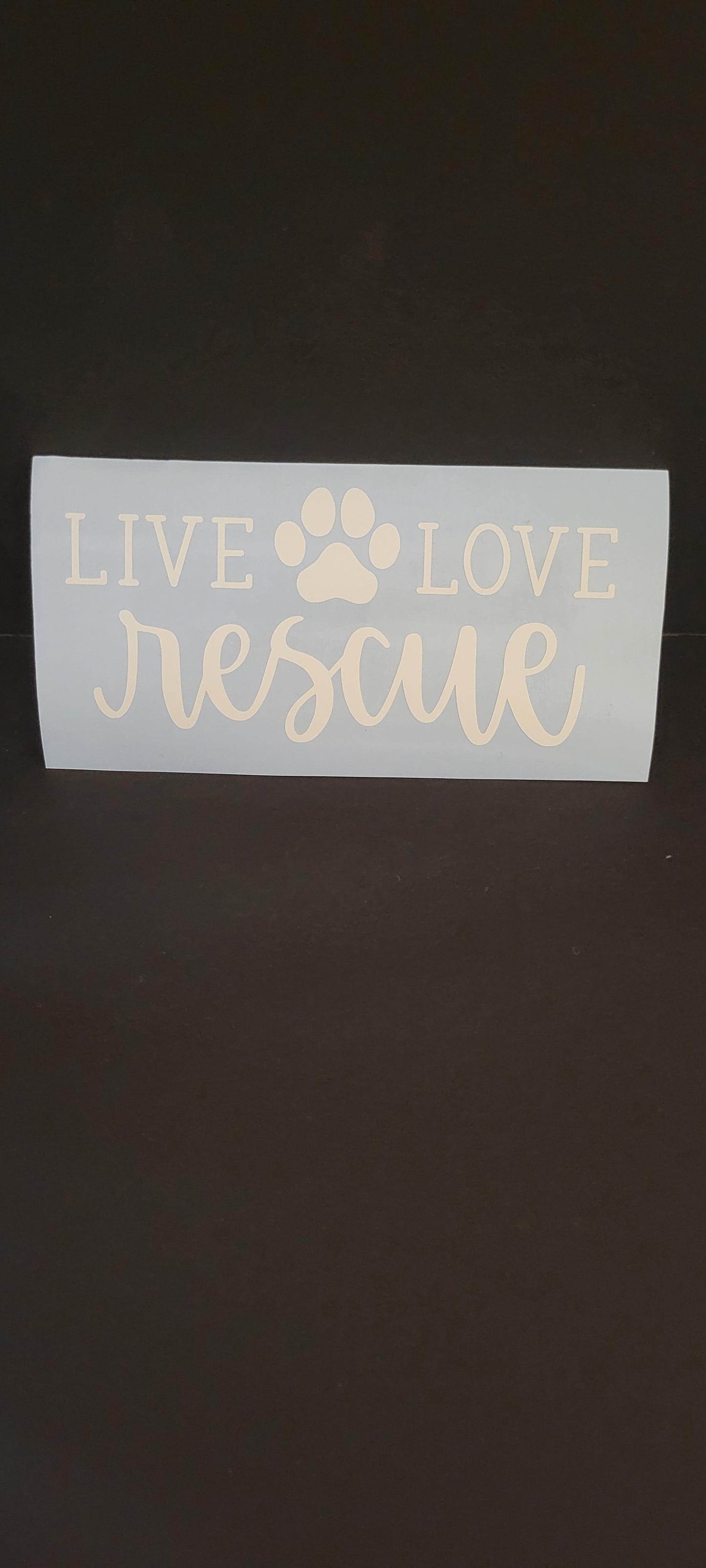 Love Pawprint Vinyl Decal Sticker for Car, Laptop, Yeti Cups, Hydro Flasks, Tumb image 2