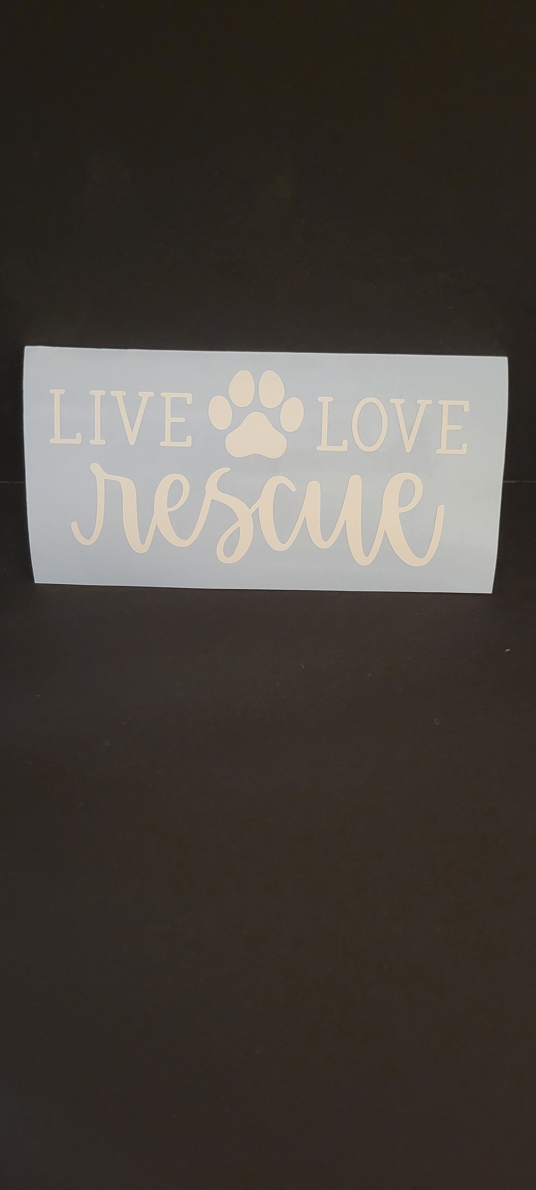 Love Pawprint Vinyl Decal Sticker for Car, Laptop, Yeti Cups, Hydro Flasks, Tumb image 2