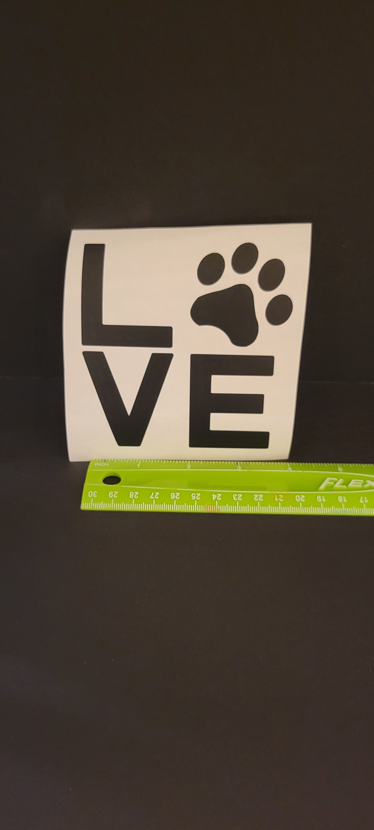 Love Pawprint Vinyl Decal Sticker for Car, Laptop, Yeti Cups, Hydro Flasks, Tumb image 6