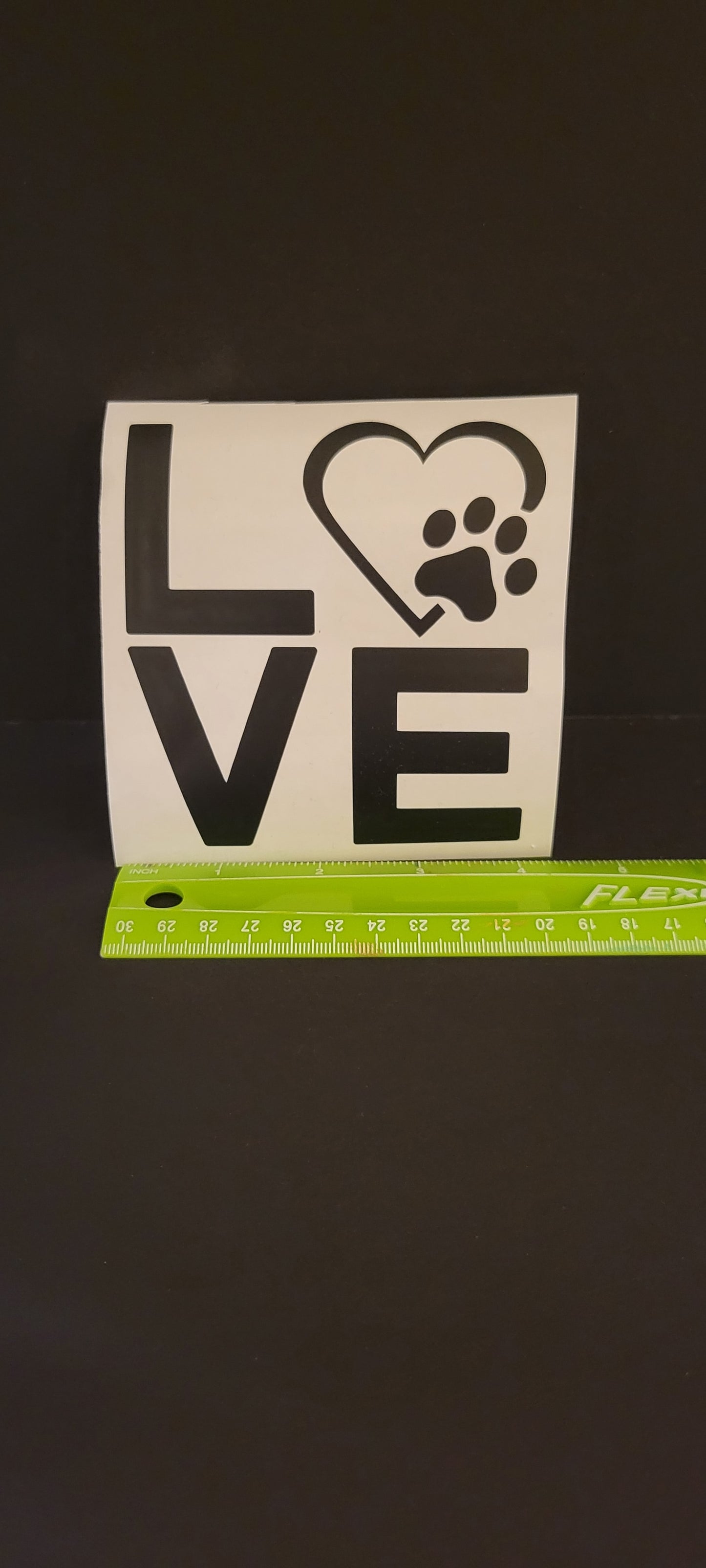 Love Pawprint Vinyl Decal Sticker for Car, Laptop, Yeti Cups, Hydro Flasks, Tumb image 4
