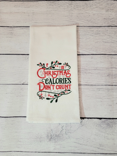 Christmas Flour Sack Kitchen Tea Towels | Dish Towels | Organic image 3