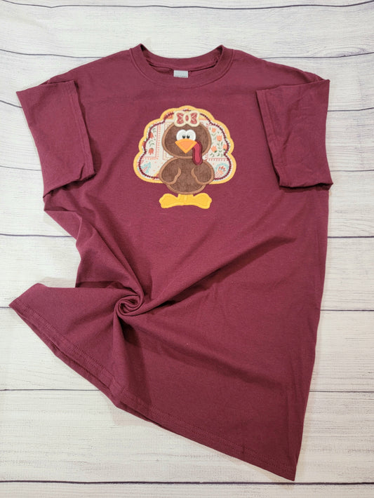 Womens Thanksgiving T-Shirt | Turkey | Fall image 0