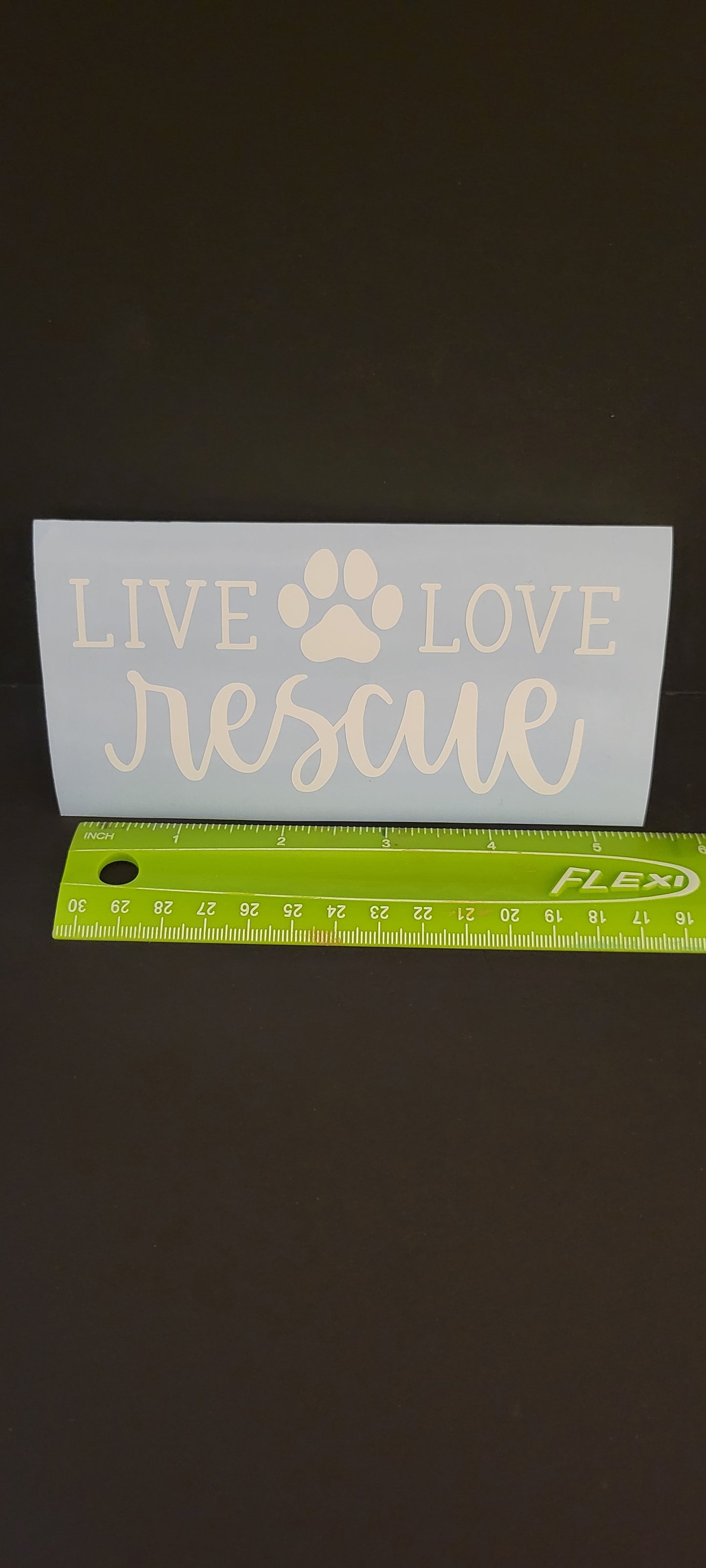 Love Pawprint Vinyl Decal Sticker for Car, Laptop, Yeti Cups, Hydro Flasks, Tumb image 1