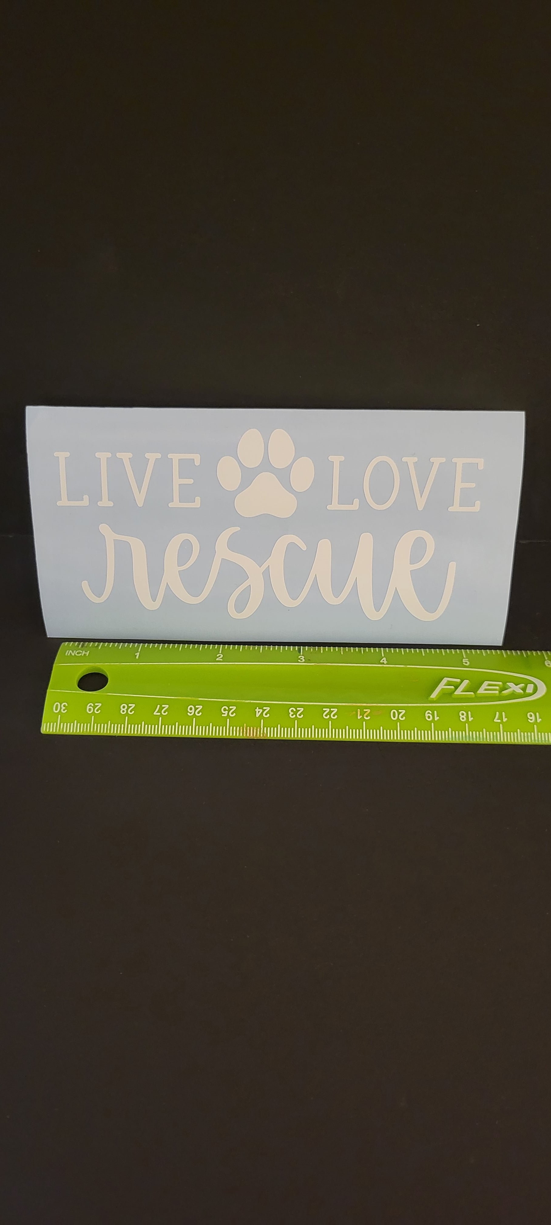 Love Pawprint Vinyl Decal Sticker for Car, Laptop, Yeti Cups, Hydro Flasks, Tumb image 1