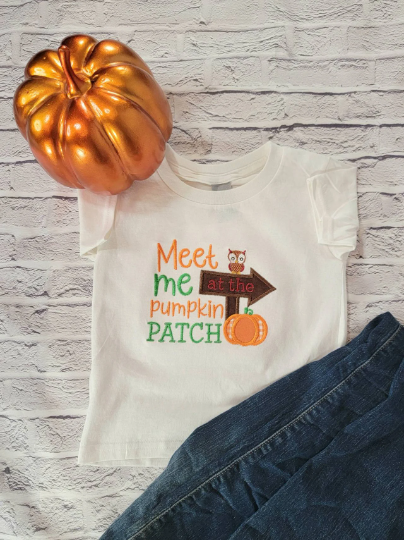Meet Me At the Pumpkin Patch T-Shirt | Halloween | Fall image 0